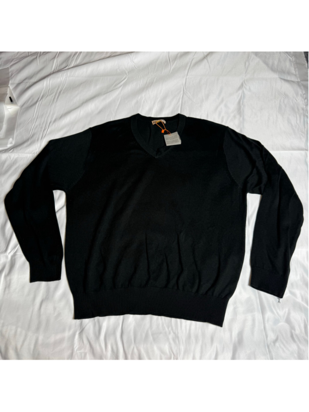 Men's INSERCH Black V-Neck Sweatshirt XXL